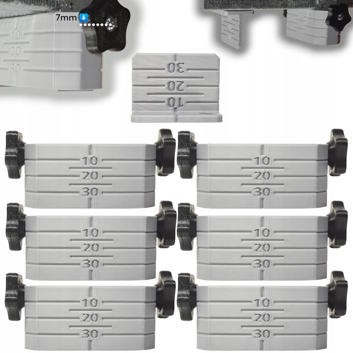 6+1 Uchwyt do poziomowania sufitu podwieszanego PROFIL CD60 SHORT ES G-K