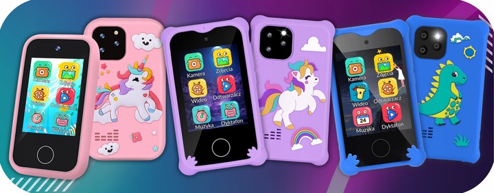 TELEFON DLA DZIECI SMARTFON ZABAWKOWY aparat kamera gry ZABAWKI DLA DZIECI