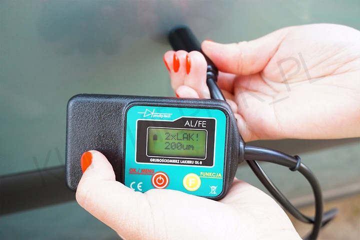 Miernik Grubości Lakieru Tester Prodig Tech GL-8s Sonda na Przewodzie