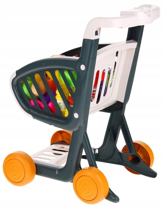 Wózek Koszyk Sklepowy Dla Dzieci Na Zakupy Supermarket Owoce Warzywa