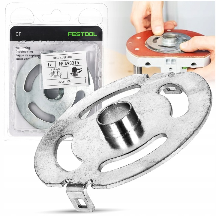 Pierścień Kopiujący 17mm Do Frezarki Górnowrzecionowej Festool KR-D 17,0/OF