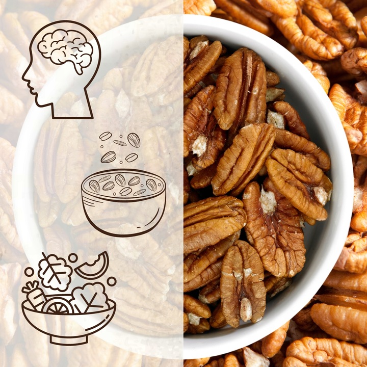 ORZECHY PECAN 1kg PEKAN KLASA A POŁÓWKI 1000g nutt