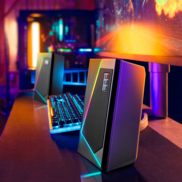 Głośniki Komputerowe Zasilanie USB Bluetooth + AUX