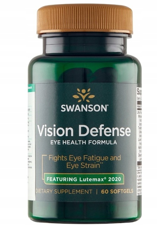 SWANSON VISION DEFENSE wzrok 60k Luteina OCZY