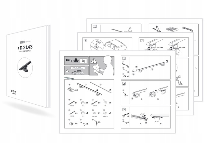 Bagażnik dachowy aluminiowy do Ford S-max MPV 2006-2015