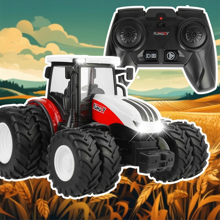 ZDALNIE STEROWANY TRAKTOR XXL CIĄGNIK ROLNICZY PILOT R/C CYSTERNA NA WODĘ