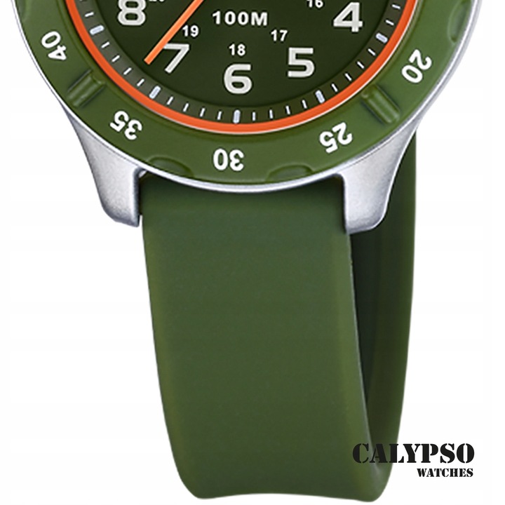 Zegarek dziecięcy Calypso młodzieżowy gumowy zielony Calypso Junior