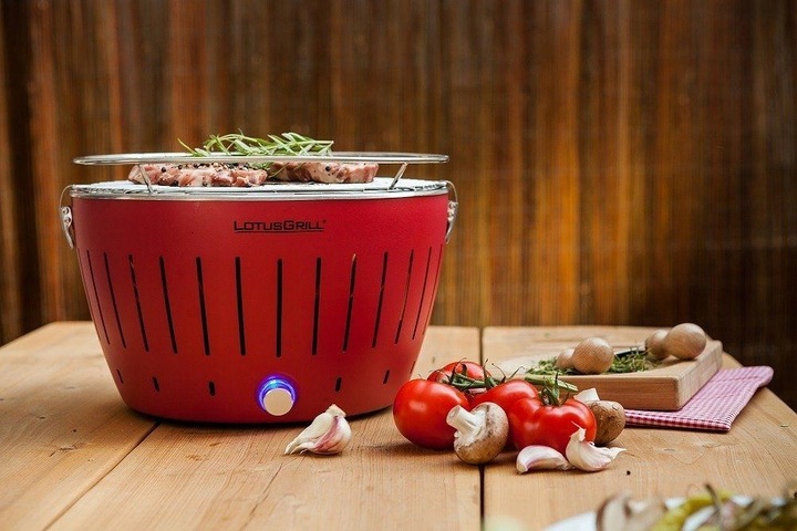 GRILL WĘGLOWY BEZDYMNY LOTUSGRILL PRZENOŚNY OGRODOWY STANDARD PLUS TORBA