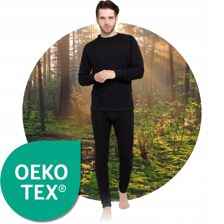 BIELIZNA TERMOAKTYWNA DAMSKA S MĘSKA KOMPLET ODDYCHAJĄCA CIEPŁA Z MESZKIEM