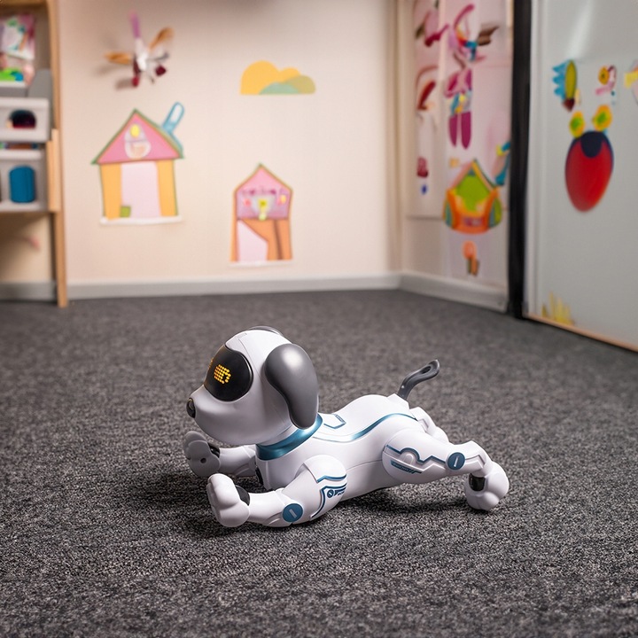 Interaktywna zabawka pies robot zdalnie sterowany gra popit dla dziewczynki