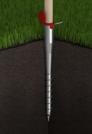 PODSTAWA SŁUPA WKRĘCANA DO ZIEMI 68x550 ŚWIDER KOTWA PWO 68 OCYNK DOMAX