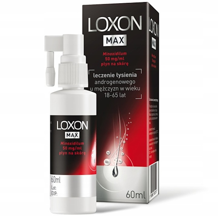 Loxon MAX płyn 5% przeciw wypadaniu włosów 50mg/ml