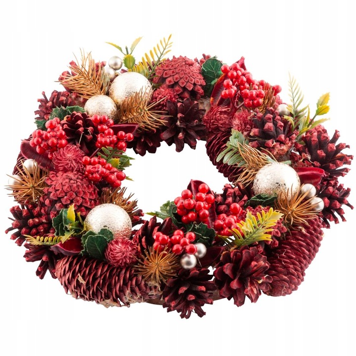 Wianek na drzwi świąteczny stroik wieniec Boże Narodzenie Altom Design 30cm