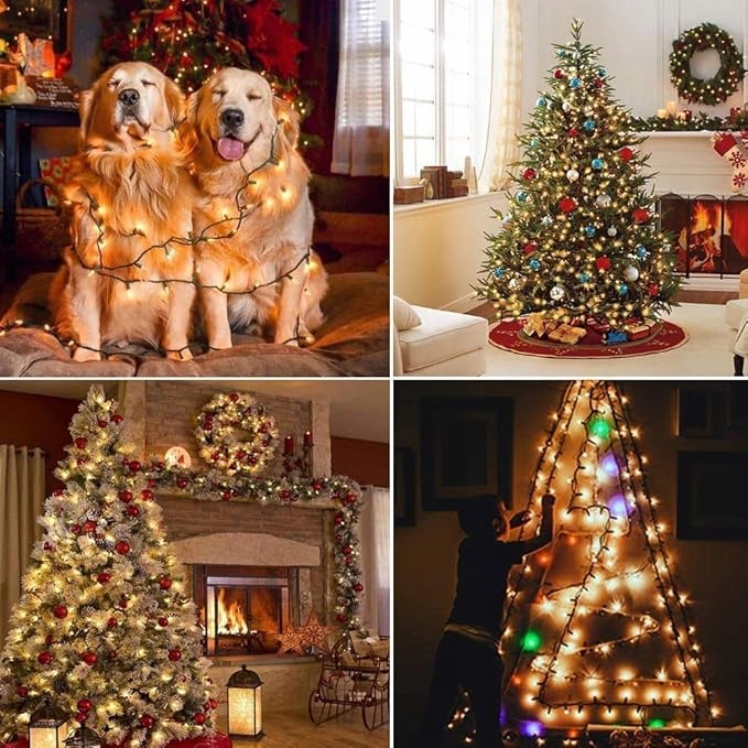 LAMPKI CHOINKOWE 500 LED ZEW/WEW BIAŁE CIEPŁE + FLASH