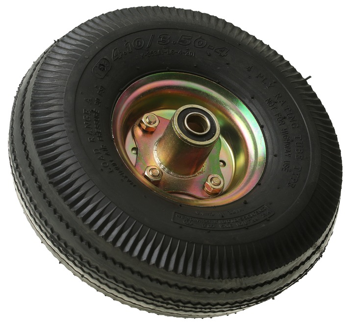 KOŁO KÓŁKO DO TACZKI WÓZKA 4.10/3.50-4 260x85 4PR MOCNE POMPOWANE OTWÓR 16