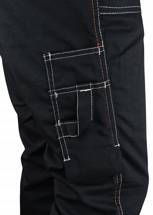 Spodnie ROBOCZE męskie BHP MOCNE ochronne WZMACNIANE RIP-STOP na rozdarcia