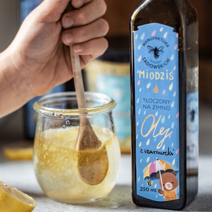 Miodziś Olej z czarnuszki dla dzieci 250 ml