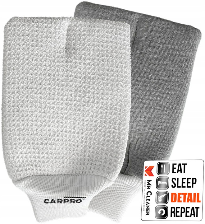 CarPro GlassMitt Poręczna Mikrofibrowa Rękawica do Czyszczenia szyb