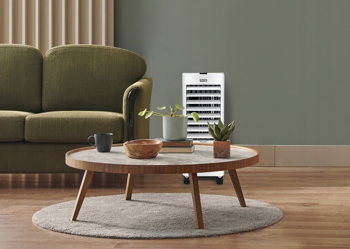 Klimatyzator wodny przenośny HAXON ZAX 4w1 LED nawilżacz pilot + wkłady