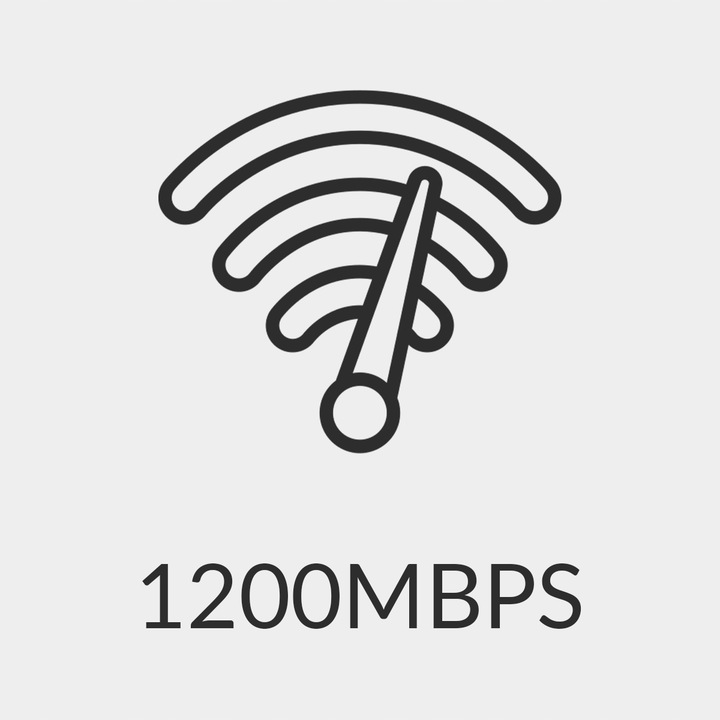 Wzmacniacz WiFi Sygnału 5Ghz MOCNY Repeater Spacetronik SP-RE12 1.2 Gb/s