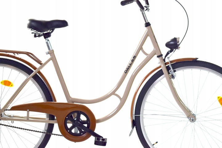 Rower Damski Polski Miejski 28 Retro + kosz