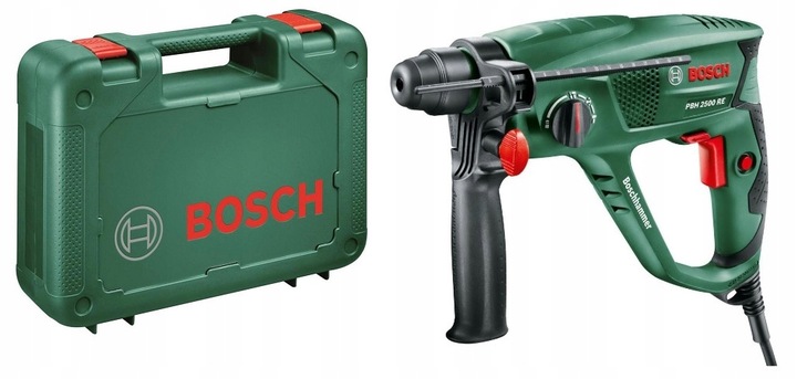 MŁOTOWIERTARKA WIERTARKA BOSCH PBH 2100 RE 550 W SDS-PLUS WALIZKA 6033A9320