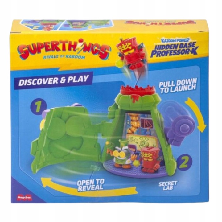 SUPERTHINGS Kazoom Power Kryjówka Profesor K Hidden Base Zings Figurki