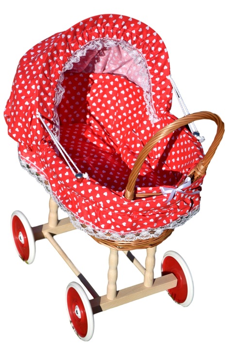 Wiklinowy wózek dla lalek wozek wózki 16 kolorów