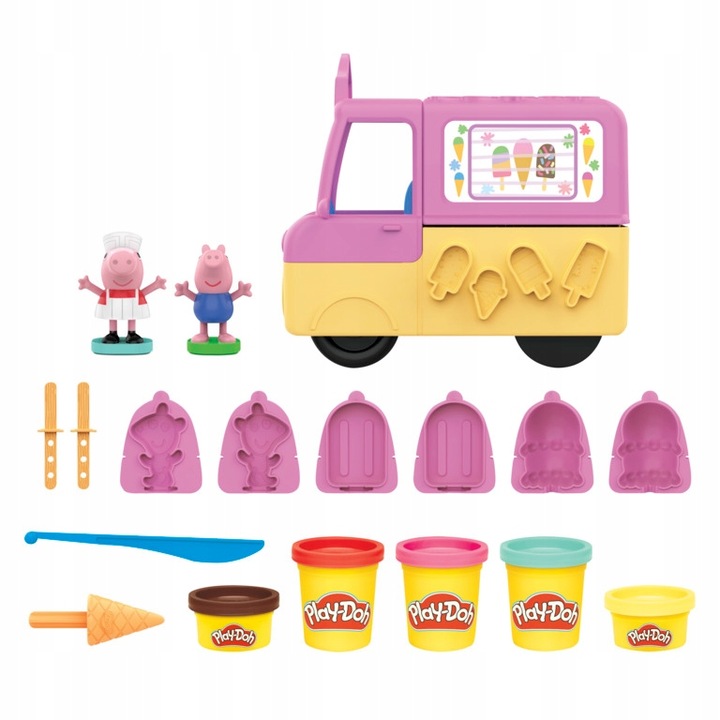 Play-Doh Świnka Peppa Samochód z lodami Hasbro F3597
