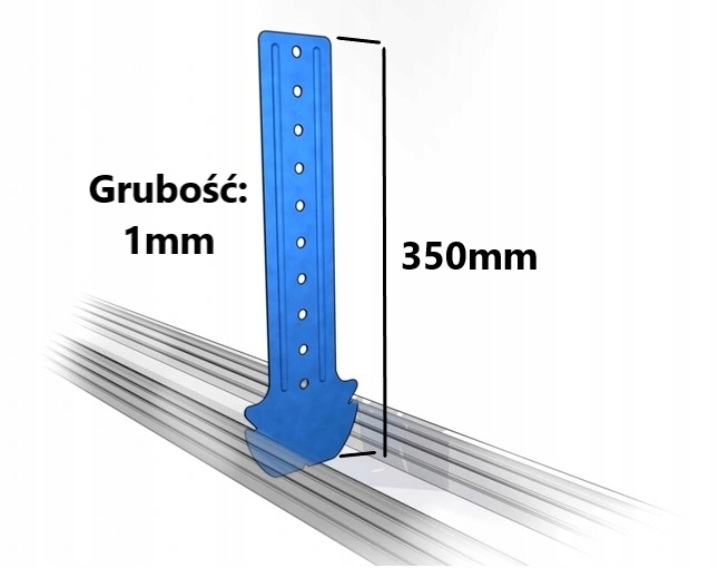WIESZAK KOTWOWY DO PODDASZY 350mm CD60 100szt BLACHA 1mm MOCNY GRUBY