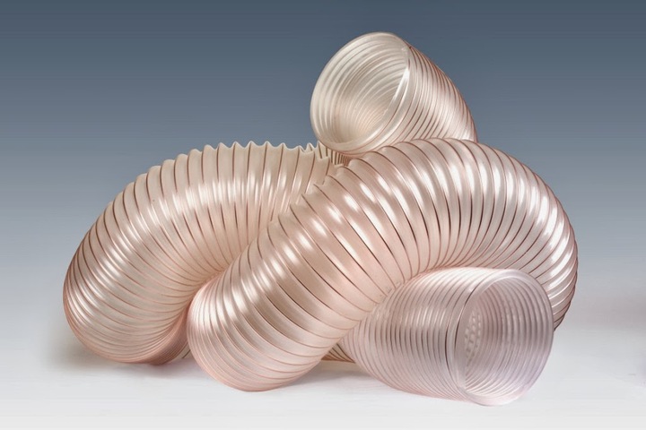 Wąż PUR antystatyczny SPIRO przewód odciągu do trocin wiórów Fi 50mm - 5 mb