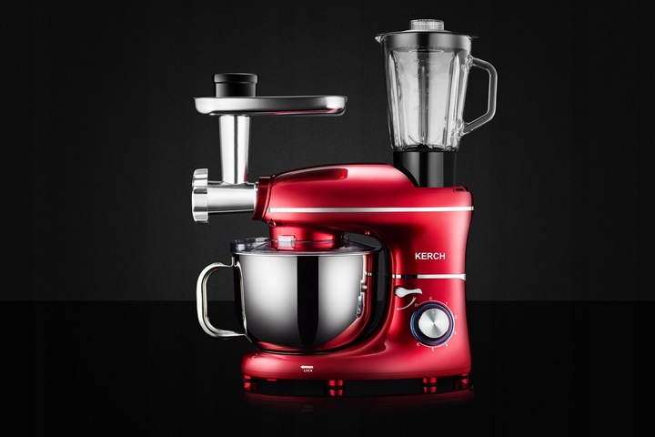 ROBOT KUCHENNY PLANETARNY MIKSER Z MISĄ KERCH ROTARY 4000W RED 6,2L