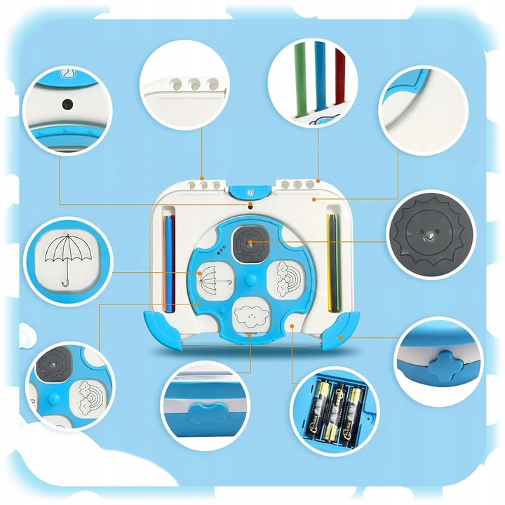 TABLICA Do Rysowania Podświetlana PULPIT LED Tablet Rzutnik SZABLONY MAZAKI