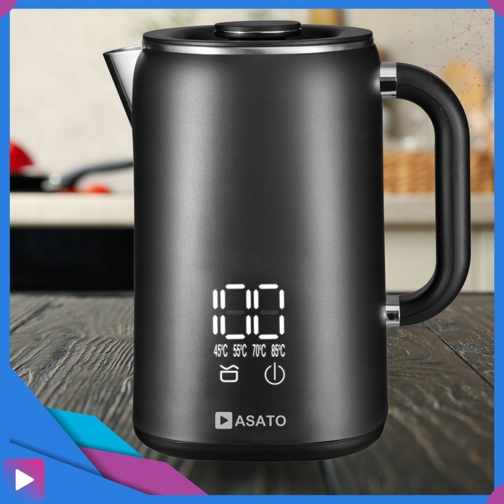 Czajnik Elektryczny z Wyświetlaczem 1,7L 1500W Regulacja Temperatury 5 tryb