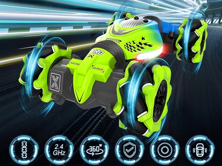 SAMOCHÓD ZDALNIE STEROWANY GESTAMI RĘKĄ AUTO TWISTER STUNT DRIFT 4X4 360°