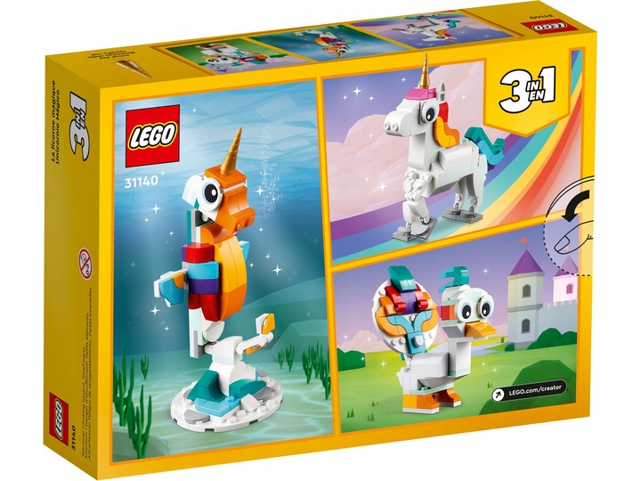 LEGO Creator 3w1 Magiczny jednorożec / Magical Unicorn (31140 )
