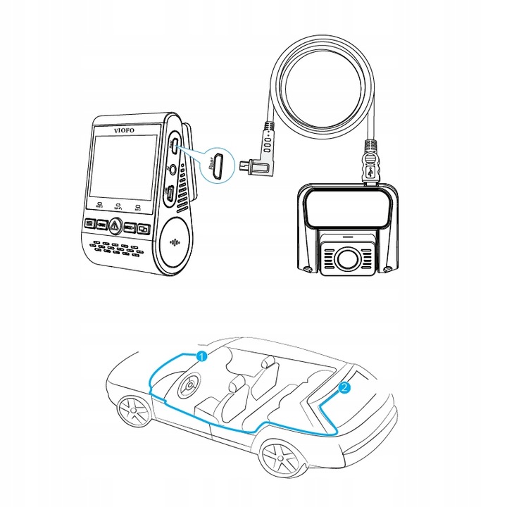 KABEL SYGNAŁOWY VIOFO A129 DUO 6M