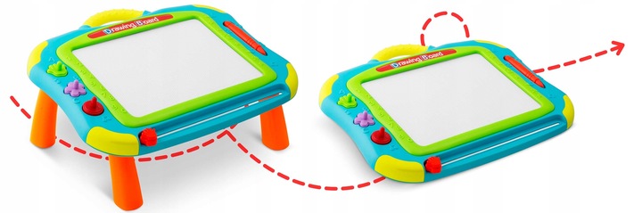 ZNIKOPIS TABLICA MAGNETYCZNA STOLIK DO RYSOWANIA DLA DZIECI RICOKIDS