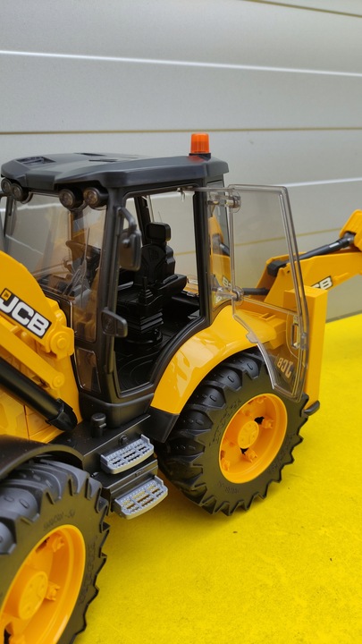 Duży model Koparko - Ładowarka JCB 5CX eco - Ruchome Części - Bruder 02454