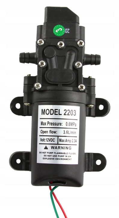 POMPA POMPKA DO WODY OPRYSKIWACZA AKUMULATOROWEGO POMPKA 5,5 BAR 12V