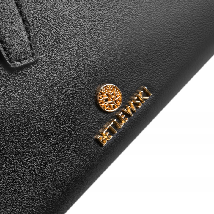 BETLEWSKI torebka wizytowa z ekoskóry ekologiczna wygodna wieczorowa