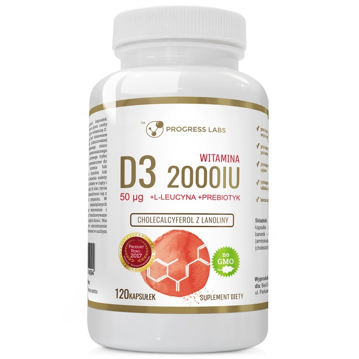 WITAMINA K2 MK-7 z natto + D3 2000IU+ WIT C 1000mg