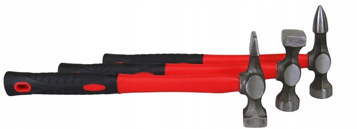 MŁOTEK BLACHARSKI ZESTAW MŁOTKÓW blacharskich FIBERGLASS 7el kowadła
