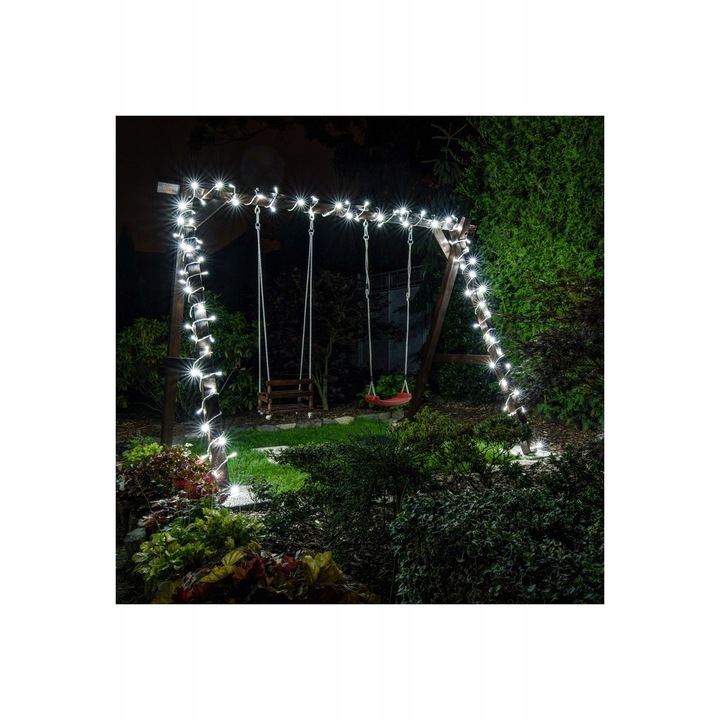 LAMPKI NA CHOINKĘ choinkowe 300 LED PROGRAMATOR zewnętrzne ciepłe białe