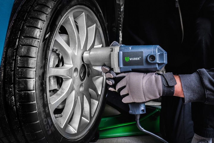 KLUCZ UDAROWY DO KÓŁ ELEKTRYCZNY 2200W 800Nm 1/2" MOCNY Z ZESTAWEM NASADEK