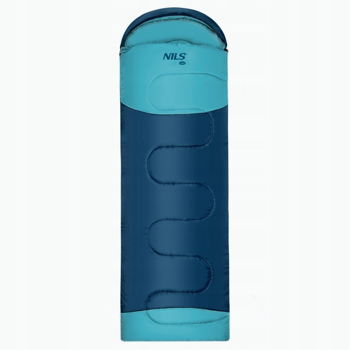 ŚPIWÓR ROZM. L NILS CAMP NC2008 Niebiesko - błękitny