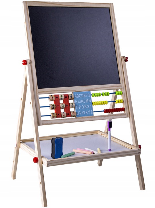 TABLICA DREWNIANA DWUSTRONNA KREDOWA MAGNETYCZNA