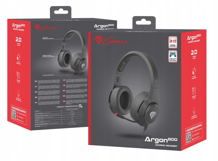 Słuchawki z mikrofonem Argon 600