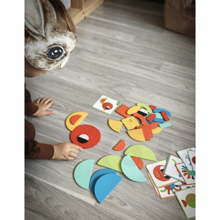 Drewniana Układanka Montessori 40 Wzorów 55 el.