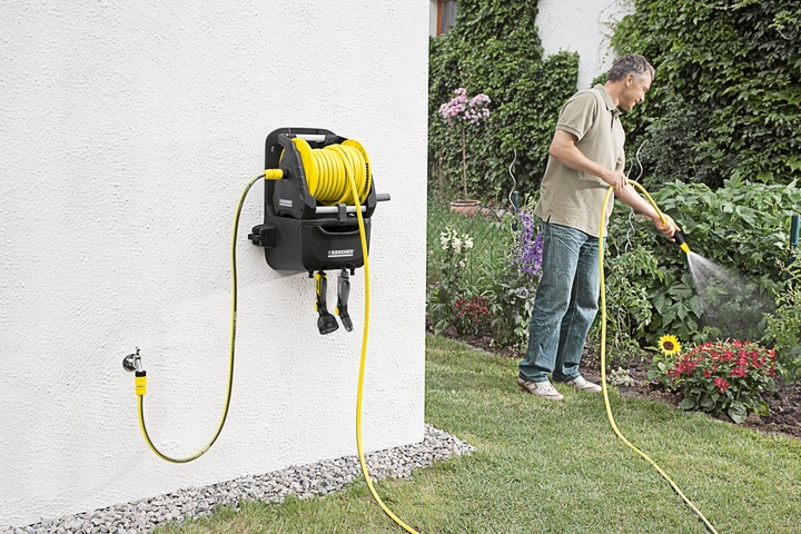 KARCHER BĘBEN NA WĄŻ (ZWIJACZ) PREMIUM Z WĘŻEM 1/2" HR 7.315 W ZESTAWIE